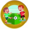 Kids football boy medal insert