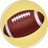 American football medal insert 50 mm