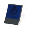 Plastic medal box, transparent/blue, for 40/45/50 mm medals