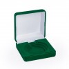 Plush medal box in green for 50/60/70 mm medals