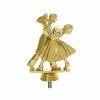 Dance couple golden figure