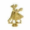 Dance couple golden figure