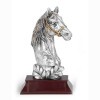 Horse riding (medium horse head) resin sculpture