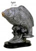 Fisherman (big fish) resin sculpture