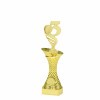 3rd Place on a gold column stand