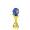 Globe on a gold column stand