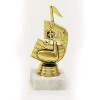 Music golden figure with base