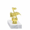 Music golden figure with base