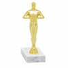 Ossi statue golden figure with base