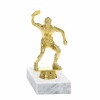 Table tennis player golden figure with base