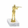 Hunter golden figure with base