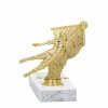 Football (goalkeeper) golden figure with base