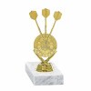 Darts board) golden figure with base