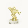 fish (small) golden figure with base
