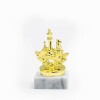 Chess golden figure with base
