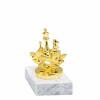 Chess golden figure with base