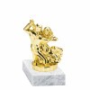 Dance golden figure with base
