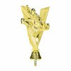 Go-Kart golden figure with base