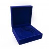 Plush medal box in blue for 50/60/70 mm medals