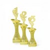 2nd Place on a gold column stand