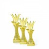 Crown on a gold column stand
