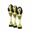 2nd Place on a black/gold trophy