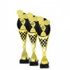 Table Tennis on a black/gold trophy