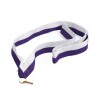 Purple and white 22 mm wide medal ribbon