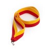 Red-yellow 22 mm wide medal ribbon