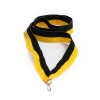 Yellow-black 22 mm wide medal ribbon